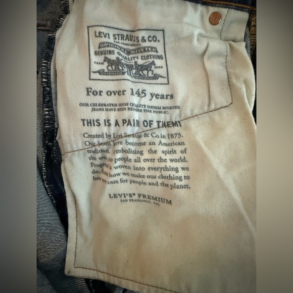 Levi’s 512 Slim Taper Premium Stretch Jeans Men’s 31x30 Dark Wash - Picture 9 of 15